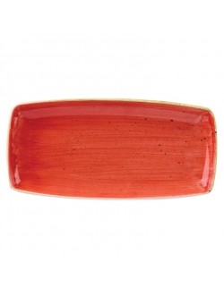Półmisek prostokątny 350 x 185 mm czerwony - CHURCHILL Stonecast Berry Red