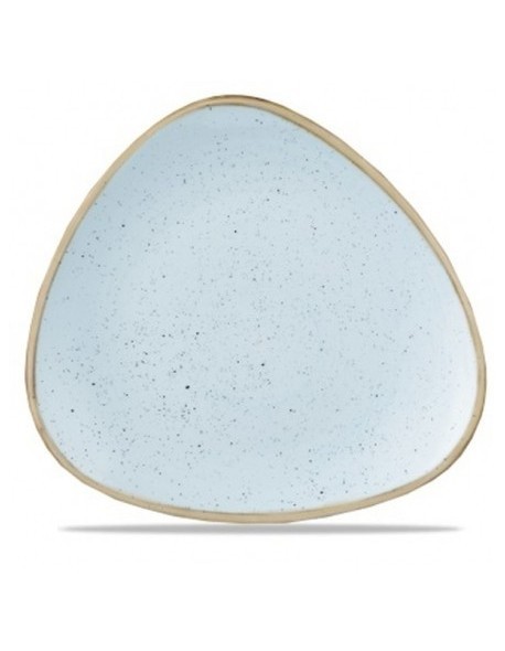 Talerz płytki trójkątny 229 mm - CHURCHILL Stonecast Duck Egg