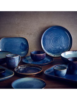 Kuek na frytki 320 ml - Terra Porcelain Aqua Blue GenWare Kuek na frytki 320 ml - Terra Porcelain Aqua Blue GenWare