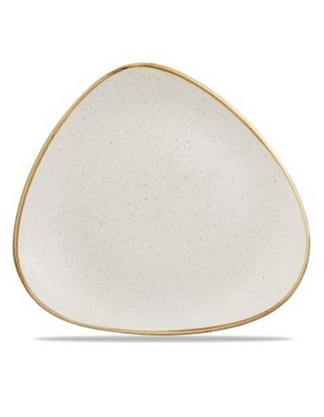 Talerz płytki trójkątny 310 mm - CHURCHILL Stonecast Barley White