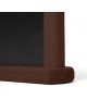 Dwustronny drewniany stojak na menu A4 - ciemny brąz