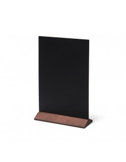 Dwustronny drewniany stojak na menu 210 x 310 mm JD NATURA - ciemny brąz