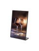 Kolorowy stojak na menu SCRITTO 105 x 148 mm - czarny