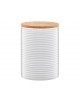 Pojemnik ceramiczny AMBITION Tuvo paski z bambusową pokrywką 1110 ml